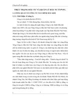 THỰC TRẠNG ĐẦU TƯ VÀ QUẢN LÝ ĐẦU TƯ Ở PVFC