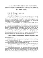 LÝ LUẬN CHUNG VỀ TỔ CHỨC KẾ TOÁN CÁC NGHIỆP VỤ THANH TOÁN  PHÂN TÍCH TÌNH HÌNH VÀ KHẢ NĂNG THANH TOÁN CỦA DOANH NGHIỆP