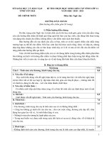 Dap an thi HSG Van 11 Yên Bái (2010-2011)