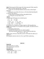 Đề kiểm tra học kì 1 hóa 8