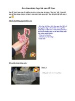 Ăn chocolate bạc hà sau lễ Noel