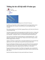 Những tin tức nổi bật nhất trong 10 năm qua