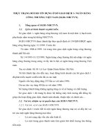 THỰC TRẠNG RỦI RO TÍN DỤNG Ở SỞ GIAO DỊCH 1- NGÂN HÀNG CÔNG THƯƠNG VIỆT NAM (SGD1-NHCTVN)