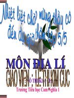 Bài soạn địali lâm nghiep và thủy sản