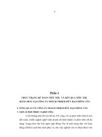 Thực trạng kế toỏn tiờu thụ và kết quả tiêu thụ hàng hoá tại Công ty trách nhiệm hữu hạn Đông Tây