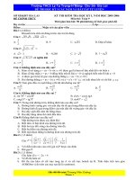 Tài liệu TONG HOP DE THI HKI- CAC DANG BAI TAP