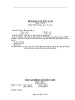 Đề+ĐA Khảo sát lớp 6,7,8,9