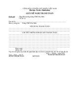 Tài liệu gia de nghi thanh toan