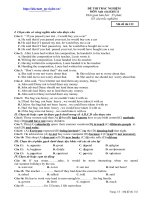 Đề ôn tập Anh_11 Kỳ 1 số 7