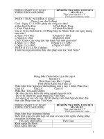 Bài giảng De dap an Su 8 Ki II chuan