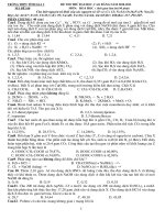 Bài soạn Đề thi thư lần 1