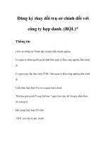 Đăng ký thay đổi trụ sở chính đối với công ty hợp danh. (BQL)*