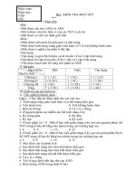 đề kiểm tra 1 tiết sinh 9 hkI