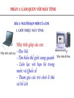 Gián án Bài giảng Powpoint Tin học tiểu học