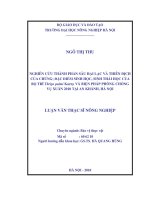 Nghiên cứu thành phần sâu hại lạc và thiên địch của chúng; đặc điểm sinh học, sinh thái học của bọ trĩ thrips palmi karny và biện pháp phòng chống vụ xuân 2010 tại an khánh, hà nội 
