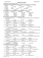 Trắc nghiệm tiếng anh 12 - uint 6