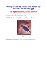Cấu hình ADSL cho modem Speedtouch 530