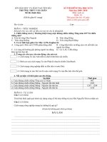 Gián án đề thi ls khối 10