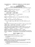 DE THI KSCL HK I.2010-2011