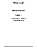 Gián án ke hoach day hoc dia 6