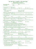 Bài giảng ĐỀ HAY ĐH HÓA 2011 SỐ 5