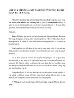 MỘT SỐ Ý KIẾN NHẬN XÉT VÀ ĐỀ XUẤT VỀ CÔNG TÁC KẾ TOÁN TẠI CỬA HÀNG