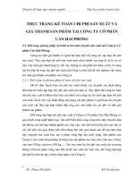 thực trạng kế toán chi phí sản xuất và giá thành sản phẩm tại công ty cổ phần cân hải phòng