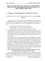 Thực trạng công tác quản lí và huy động vốn của sở giao dịch I Ngân Hàng đầu tư & phát triển Việt Nam