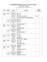 Gián án lop 1 tuan 21 2 buoi ckt - kns