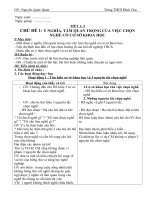 Giáo án hướng nghiệp lớp 9