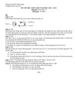 De thi - Đ/A HSG hoa 9 (10-11)