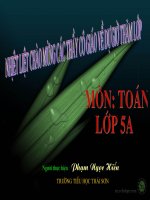 Bài giảng toan hien 5