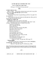 BỘ ĐỀ THI HKI THAM KHẢO