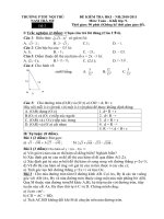Bài soạn Đề kiểm tra HK I (2010-2011) Toán 9, đề 2.