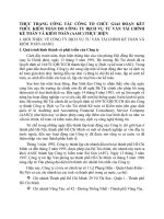 THỰC TRẠNG CÔNG TÁC CÔNG TỔ CHỨC GIAI ĐOẠN KẾT THÚC KIỂM TOÁN DO CÔNG TY DỊCH VỤ TƯ VẤN TÀI CHÍNH KẾ TOÁN VÀ KIỂM TOÁN