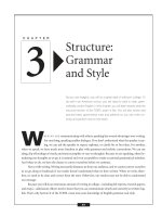 Structure - Grammar and Style