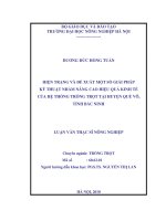 Luận văn hiện trạng và đề xuất một số giải pháp kỹ thuật nhằm nâng cao hiệu quả kinh tế của hệ thống trồng trọt tại huyện quế võ,tỉnh bắc ninh 