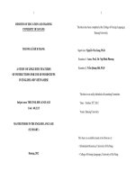 A study of linguistic features of intructions for use of foodstuffs in english and vietnamese 