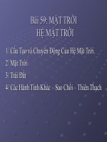 Bài 59: MẶT TRỜI 