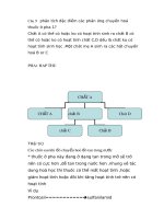 Phân tích đặc điểm các phản ứng chuyển hoá thuốc ở pha 1