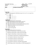 Bài soạn Đề Ôn Hóa 8