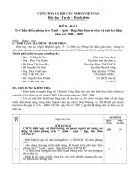 Bản tự kiểm tra Xanh sạch đẹp