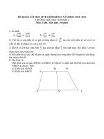 Đề khảo sát HSG Toán 5 tháng 11