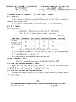 Đề thi Địa lí 10 - HK I