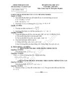Bài soạn DE THI HK 1 KHOI 10(2010-2011)