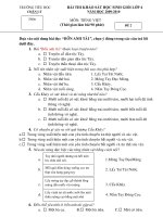 Bài giảng Đề khảo sát HSG môn TV tháng 2