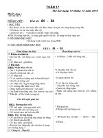 TUAN 17 Lớp 1 KNS ( Vân QT )