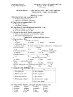 ĐỀ THI TIẾNG ANH 6- HK 1(2010-2011)