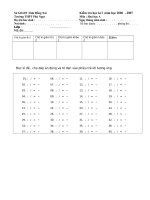 Bài soạn ĐỀ KIỂM TRA HỌC KÌ I- 2010 ĐÊ 7