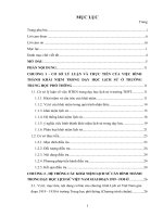 luận văn thạc sĩ giáo dục học